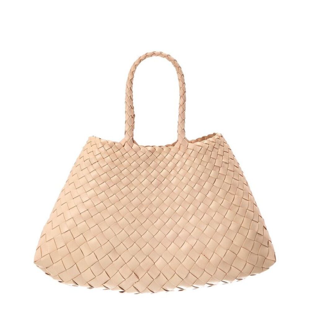 Dragon Diffusion Santa Croce Small Leather Tote, Beige - Picture 5 of 5